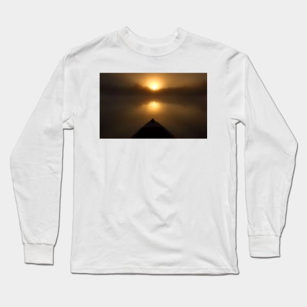 Kayak in the sun Long Sleeve T-Shirt by Jim Cumming